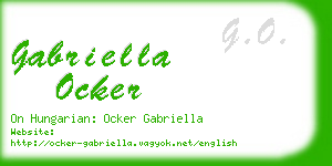 gabriella ocker business card